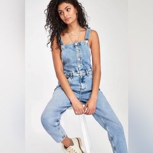 Free People Denim Shelby Overalls